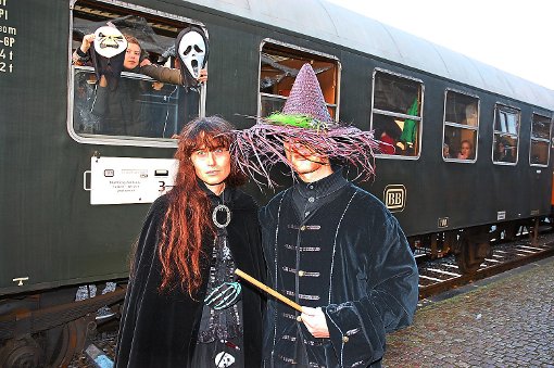 Bei der zweiten Halloweenfahrt der Blumberger Sauschwänzlebahn ist am Freitag mit grusligen Überraschungen zu rechnen. Foto: Herrmann