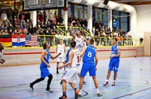 Gegen BG Karlsruhe sind die Haiterbacher Regionalliga-Basketballer schwer gefordert. Foto: /Andreas Reutter