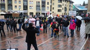 Pegida-Demo in Schwenningen: Nur noch wenige Teilnehmer