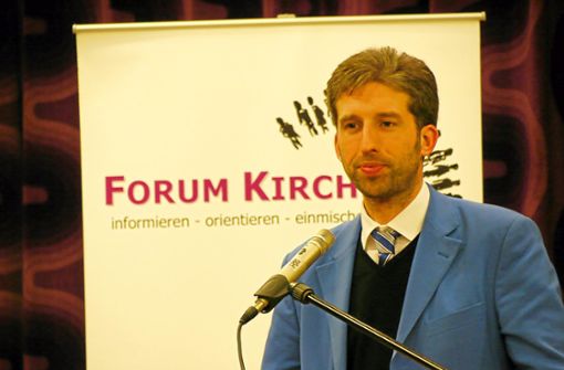 Boris Palmer war als Hauptredner im Forum Kirche 2010 in Albstadt. Sollte er sich dort nun als OB bewerben, wie ein Leser des Schwarzwälder Boten meint? Foto: Eyrich