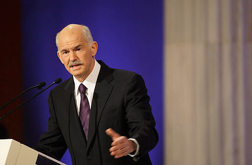 Ministerpräsident Giorgos Papandreou muss ausbaden, was sein Vater in Gang gesetzt hat. Foto: apd