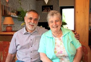 Jürgen und Isolde Zinapold haben vor mehr als 50 Jahren zusammengefunden.     Foto: Kommert Foto: Schwarzwälder Bote