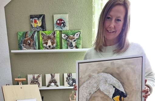 Stephanie Krämer liebt das Zeichnen von Tierporträts. Foto: Stephanie Krämer