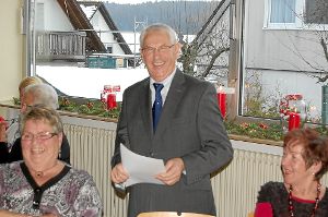 Viel zu berichten hatte Wendelin Singler vom Sen. Club Schabenhausen beim Jahresrückblick.    Foto: Bantle Foto: Schwarzwälder-Bote