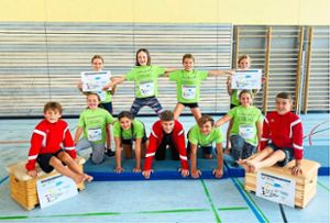 Die erfolgreichen Realschüler beim Wettbewerb Jugend trainiert für Olympia. Foto: Weinmann
