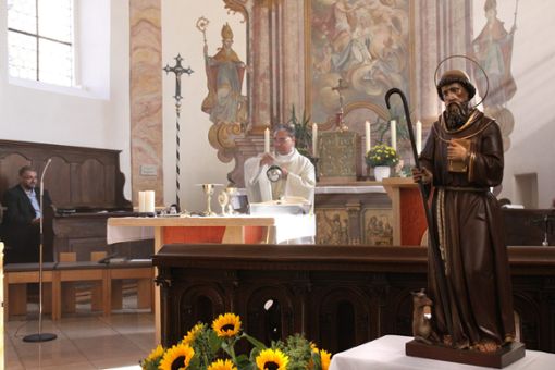 In der Höfendorfer Pfarrkirche wurde am Sonntag dem Heiligen Ägidius gedacht. Foto: Beiter Foto: Schwarzwälder Bote