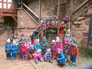Die Kinder im Altensteiger Schloss.  Foto: Kindertagesstätte Foto: Schwarzwälder-Bote