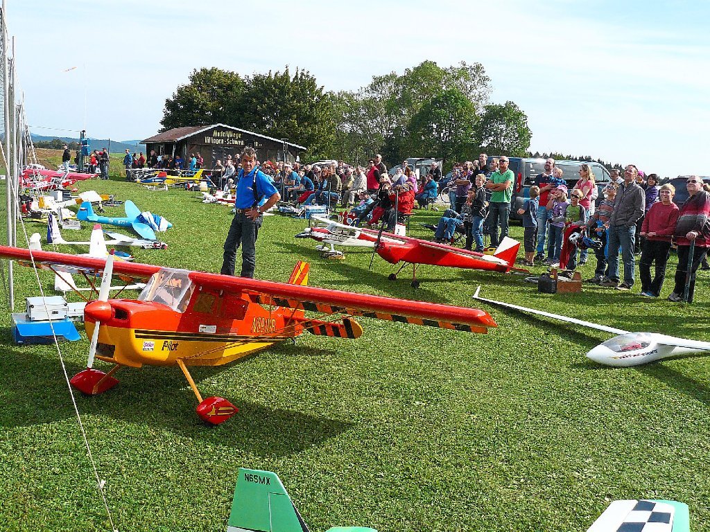 Zahlreiche Modellflieger sind auf dem Flugplatz zwischen dem Kopsbühl und Zollhaus ausgestellt.  Foto: MFGVS Foto: Schwarzwälder-Bote