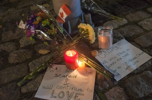 Die Schüsse von Ottawa hinterlassen große Trauer.  Foto: EPA
