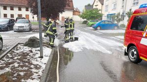 Unwetter in Deißlingen und Eschbronn lassen Keller vollaufen
