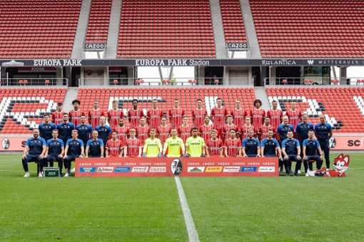 Die Mannschaft des SC Freiburg ist bereit für die neue Saison.  Foto: Frank Campos