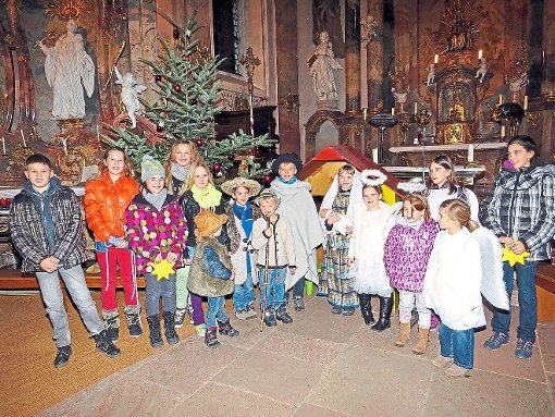Das Wunder von Bethlehem in der modernen Fassung zeigen heute Kinder und Jugendliche beim Krippenspiel ab 17 Uhr in der Haigerlocher Annakirche. Foto: Fechter Foto: Schwarzwälder-Bote