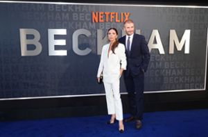 Modedesignerin Victoria Beckham und Ex-Fußballstar David Beckham bei der Premiere der Netflix-Dokumentationsserie „Beckhams“ Foto: dpa/Ian West