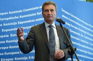 EU-Kommissar Günther Oettinger (CDU) Foto: dpa
