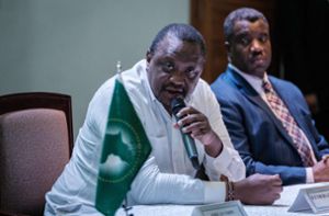 Uhuru Kenyatta, der Ex-Präsident Kenias, müht sich  um Frieden zwischen den Bürgerkriegsparteien im Kongo. Foto: AFP/Yasuyoshi Chiba