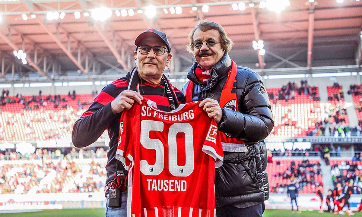 Ein Schweizer ist Mitglied Nummer 50.000. Das ist ein weiterer Meilenstein für den SC Freiburg.  Foto: SC Freiburg