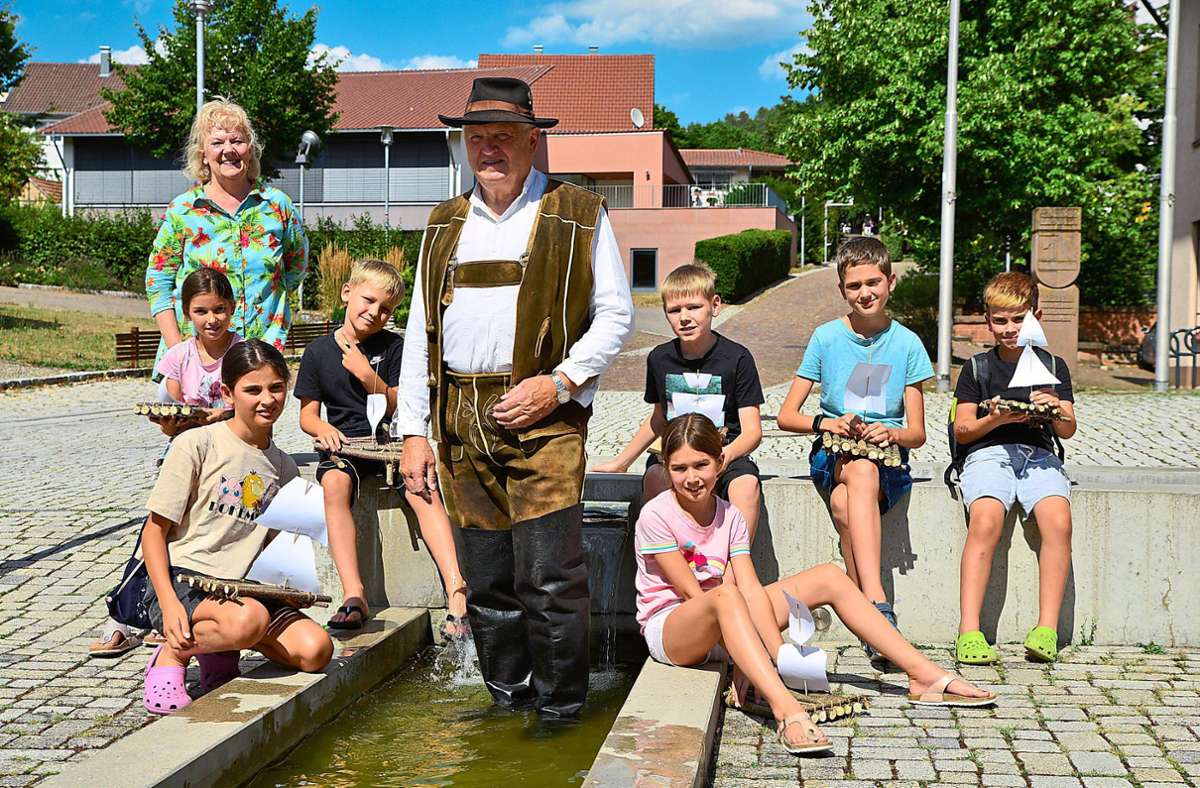 Das Forum Ebhausen hatte zu einem Ferienspaß rund um das Thema der Flößerei geladen. Foto: Armin Büchler