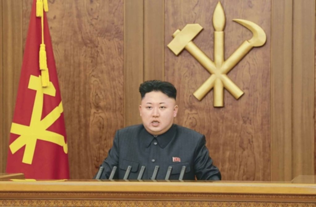 Nordkoreas Machthaber Kim Jong Un heizt die Stimmung in seinem Land gegen die USA weiter an. Foto: YONHAP/KCNA/dpa