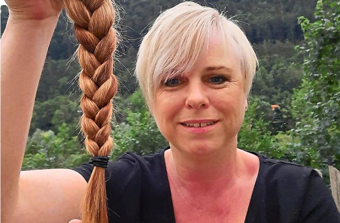 Mitglied des SV Eutingen: Sandra Kurbjun spendet Haare für Krebskranke