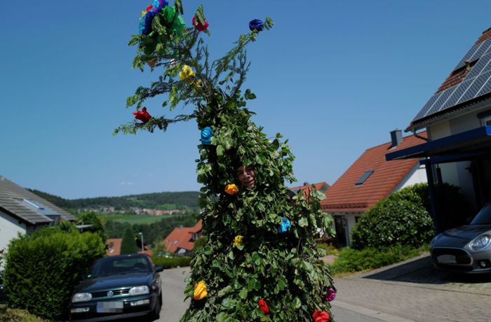 Brauchtum in Emmingen: Der Pfingstbutz zieht  durch das Dorf