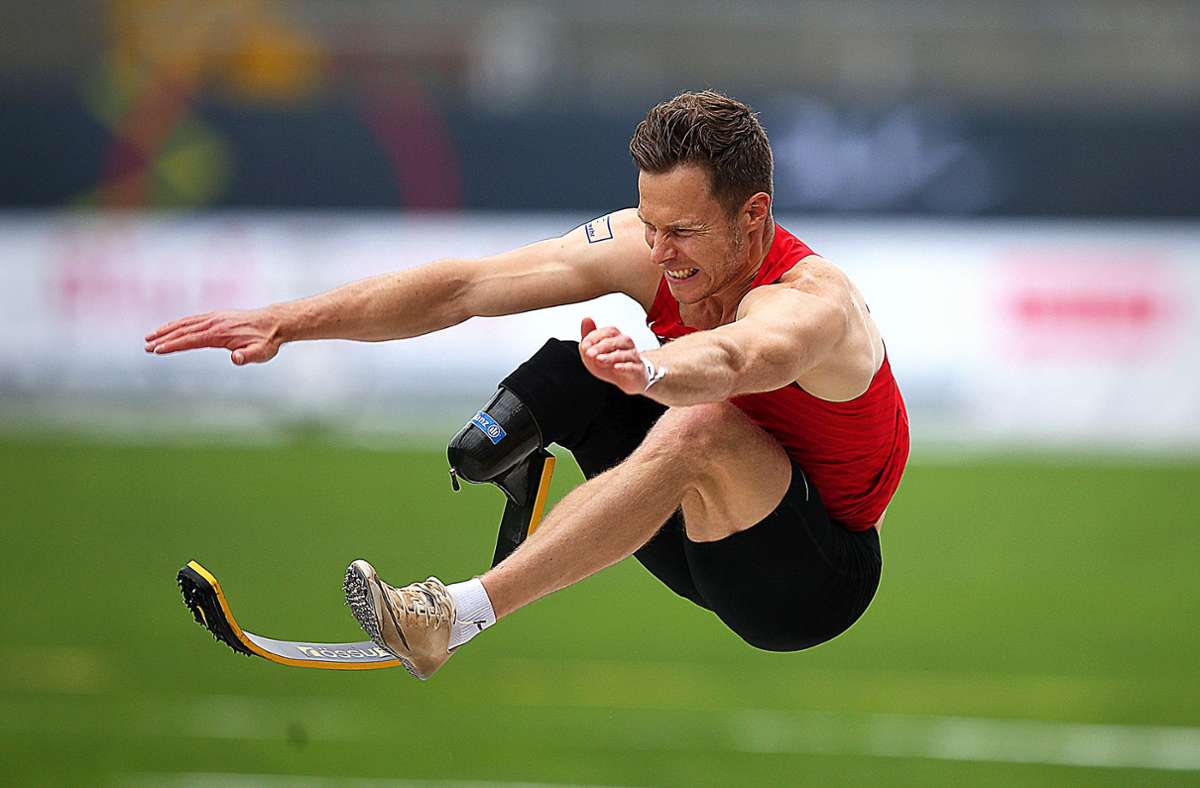 Markus Rehm ist im Weitsprung der Para-Sportler eine Klasse für sich und hält mit 8,62 Metern den Weltrekord. Foto: Baumann
