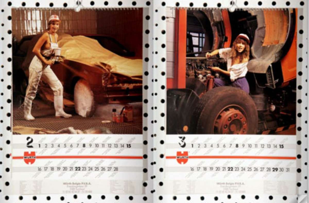 So sah der Würth-Modelkalender im Jahr 1987 aus. Foto: Würth