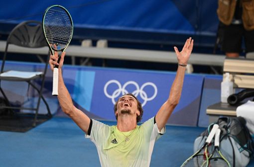 Alexander Zverev gewinnt die Goldmedaille. Foto: AFP/VINCENZO PINTO