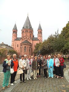 Die Turnerfrauen des VfR Wilflingen erfreuten sich beim Ausflug an den Schönheiten von Mainz. Foto: Hirt Foto: Schwarzwälder-Bote