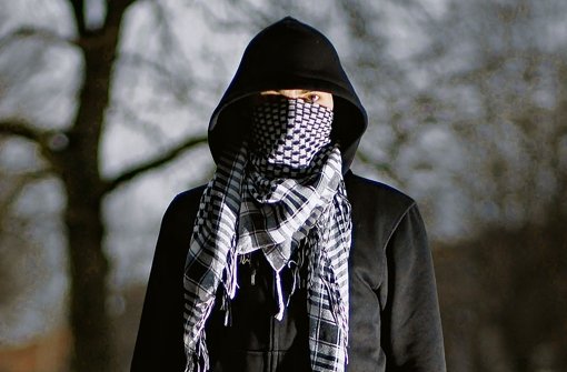 Islamist Harry M. posiert Anfang 2011 in Hamburg in einem Park Foto: dapd