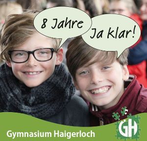 Das Strahlen dieser beiden Jungs  soll es deutlich signalisieren: Am G8-Gymnasium in Haigerloch ist man gut aufgehoben. Foto: Gymnasium Foto: Schwarzwälder-Bote