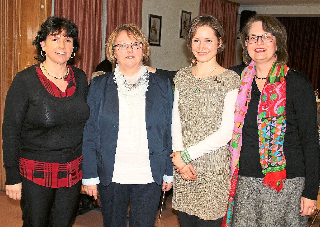Frauenpower beim katholischen Kirchenchor in Weilersbach (von links): Annette Hirt, Maria Amadio, Agnes Szuster und Marion Bauer.  Foto: Preuß Foto: Schwarzwälder-Bote