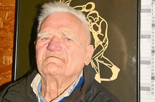 Der Ehrenvorsitzende des Boxsportvereins Blumberg, Adolf Schäfer, ist in der Eichbergstadt eine lebende Legende. Seit über 60 Jahren bringt er sich ein. Foto: Herrmann