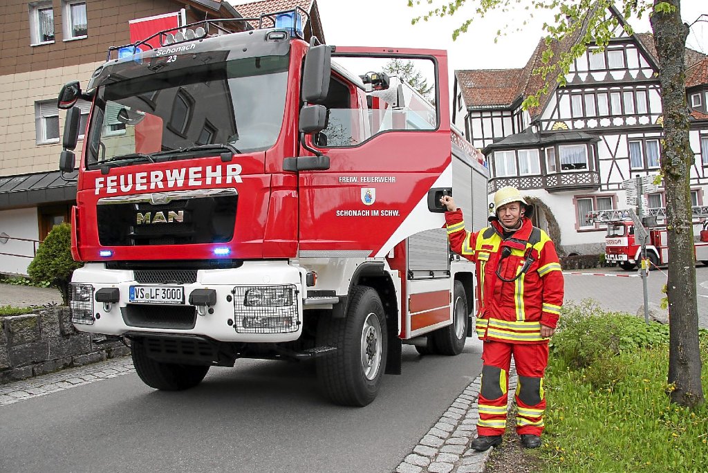 Fahrzeugweihe des neuen TLF 3000 der Schonacher Feuerwehr, das bereits im Einsatz war, ist am Sonntag. Foto: Börsig-Kienzler
