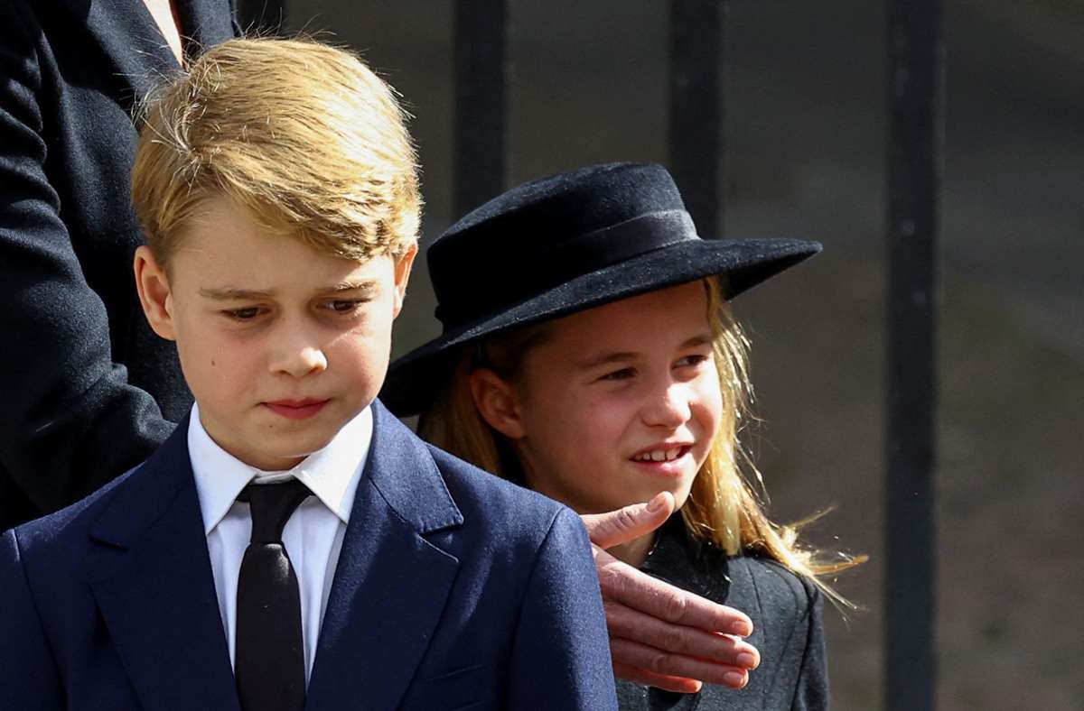 Die Wales-Kinder waren die jüngsten Windsors, die an der Trauerfeier teilnahmen.