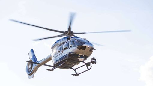 Ein Hubschrauber war bei der Vermisstensuche im Einsatz. (Symbolfoto) Foto: Imago/Karsten Schmalz