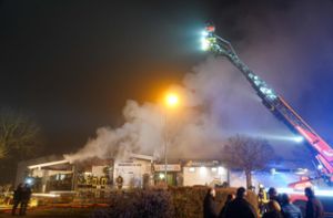 Schaden von 70. 000 Euro: Vereinsheim in Kehl brennt