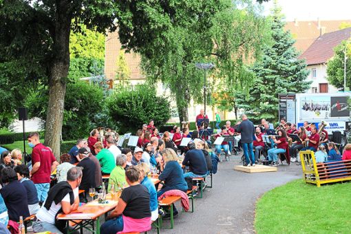 Viele Zuhörer genießen das Konzert des Musikvereins am Freitagabend in Dormettingen. Foto: Breisinger Foto: Schwarzwälder Bote