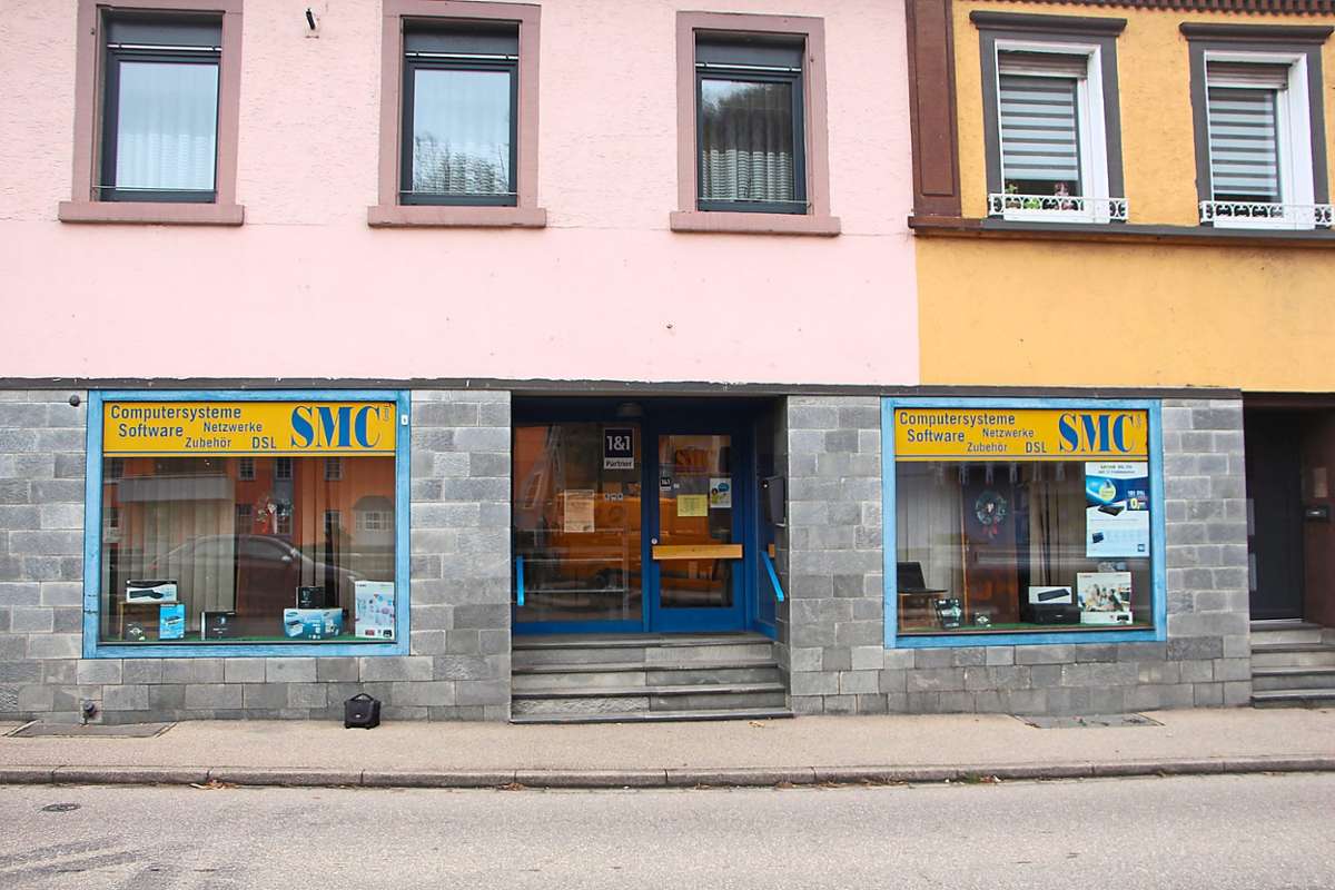 In der Vorstadtstraße in Wolfach wird es bald einen Laden weniger geben – SMC-Computer schließt Ende des Jahres seine Pforten.