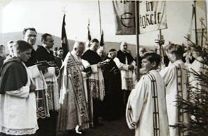 Am 15. August 1948, also vor 75 Jahren, konnte Pfarrer Blattmann die Fatimakapelle offiziell einweihen und ihrer Bestimmung übergeben. Foto: Familie Gisela und Aribert Hoch