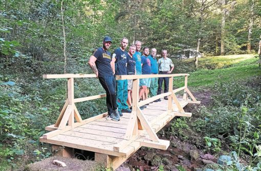 Suchtkranke Patienten haben im Lengenbachtal in nur vier Tagen eine alte Brücke abgerissen und eine gebaut. Foto: Freizeit und Tourismus Bad Liebenzell GmbH
