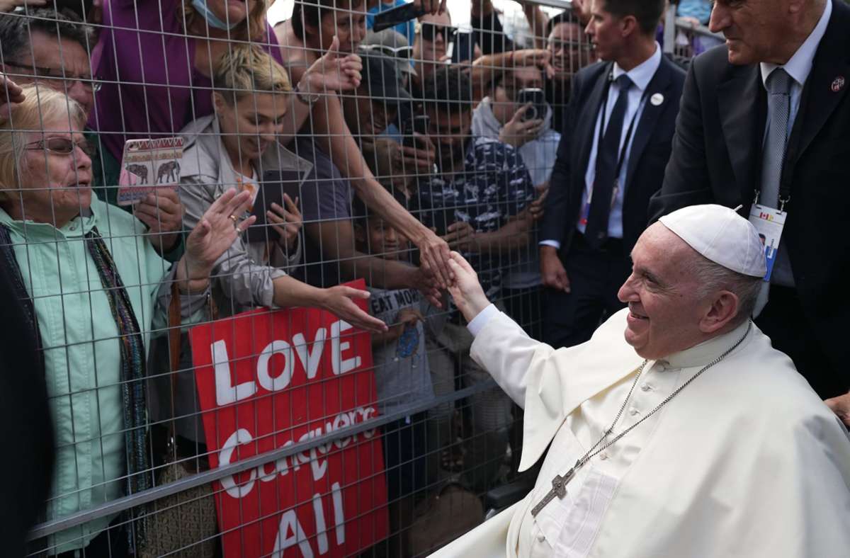 Papst Franziskus ist dieser Tage in Kanada unterwegs. Foto: dpa/Nathan Denette
