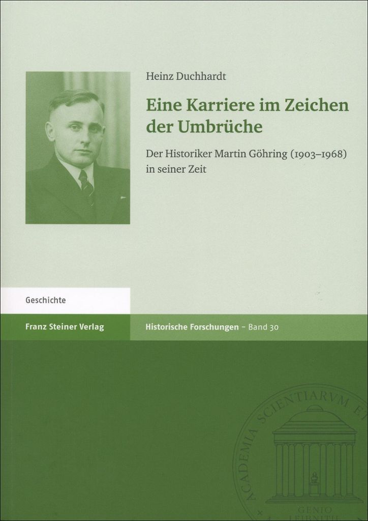Die Biografie des gebürtigen Ostdorfers Martin Göhring ist jetzt im Franz-Steiner-Verlag erschienen.