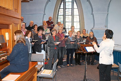 Der Kirchenchor ist wieder voll funktionsfähig: Unter neuer Leitung treten die Sänger beim Patrozinium auf.  Foto: Holzer-Rohrer Foto: Schwarzwälder-Bote