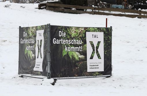 Auch in Baiersbronn wird mit dem Logo der Gartenschau geworben. Foto: Haier