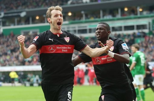 Georg Niedermeier (links) und Antonio Rüdiger stehen dem VfB Stuttgart gegen den 1. FSV Mainz 05 zur Verfügung. Foto: Pressefoto Baumann
