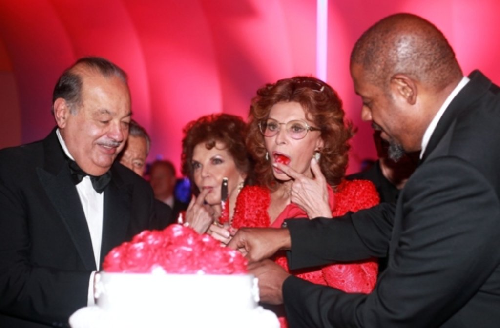 Sophia Loren feiert ihren 80. Geburtstag mit vielen Hollywood-Stars.
