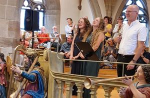 Pop und Orgel? Ob das zusammenpasst probierten die Musiker in der Balinger Stadtkirche aus. Foto: Szymanski