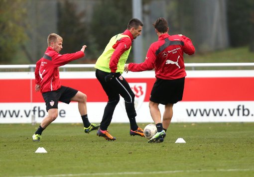 Am Mittwoch wurde beim VfB Stuttgart zweimal trainiert - hier die Bilder von der Nachmittagseinheit: Foto: Pressefoto Baumann