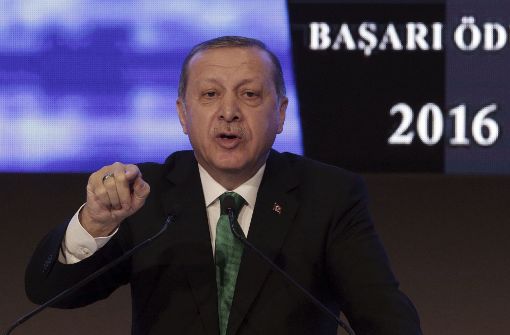 Wahlkämpfer in eigener Sache: Der türkische Präsident Recep Tayyip Erdogan Foto: AP