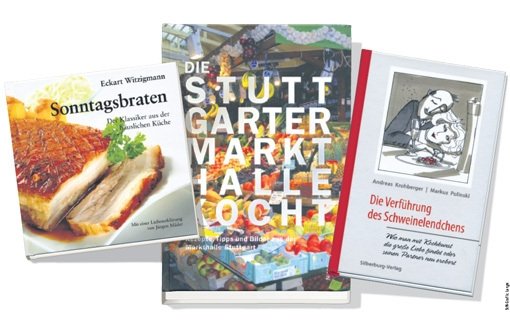 Drei regionale Kochbücher machen Lust auf das kulinarische Stuttgart und die Region. Foto: Grafik/Yann Lange